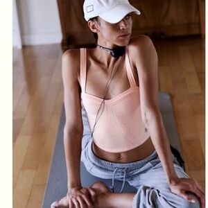 Free People Movement Perfectly Plated Cami |M/L| Creamsicle Combo